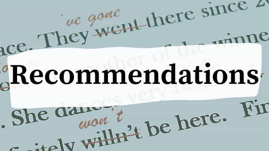 Recommendations